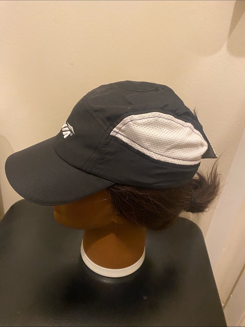 Avia Black and White Performance Cap with Reflective Detail